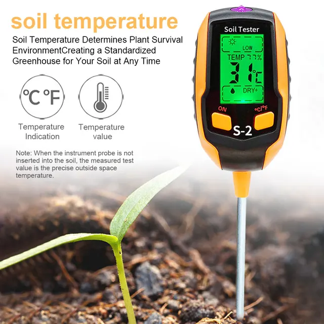 Tolesum Misuratore Terreno 3-in-1 Digitale - PH, Umidità E Temperatura Per Giardinaggio - Foto 10