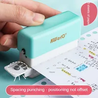 Mini 6-Hole Punching Machine DIY Book Page Stitcher Paper Binding Punch Planner Loose Leaf Paper Hole Puncher Office Stationery 3