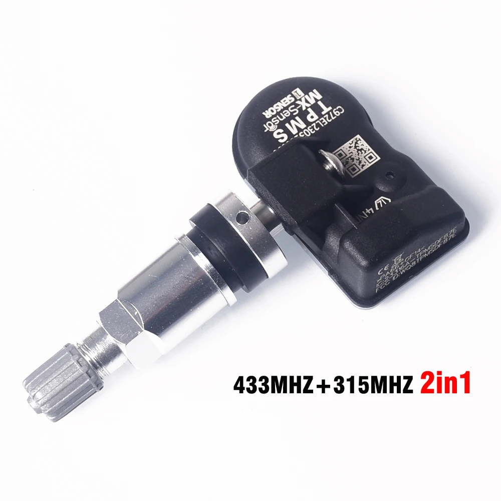 1pcs Car TPMS Tire Pressure Monitor Sensor System 2in1 315MHZ + 433MHz