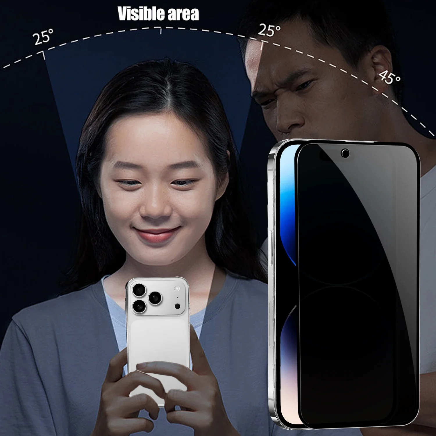 1-3PCS Anti Spy Tempered Glass for IPhone 17 17Air Pro Max Privacy Screen Protector Anti-peeping Protective Film for IPhone 17