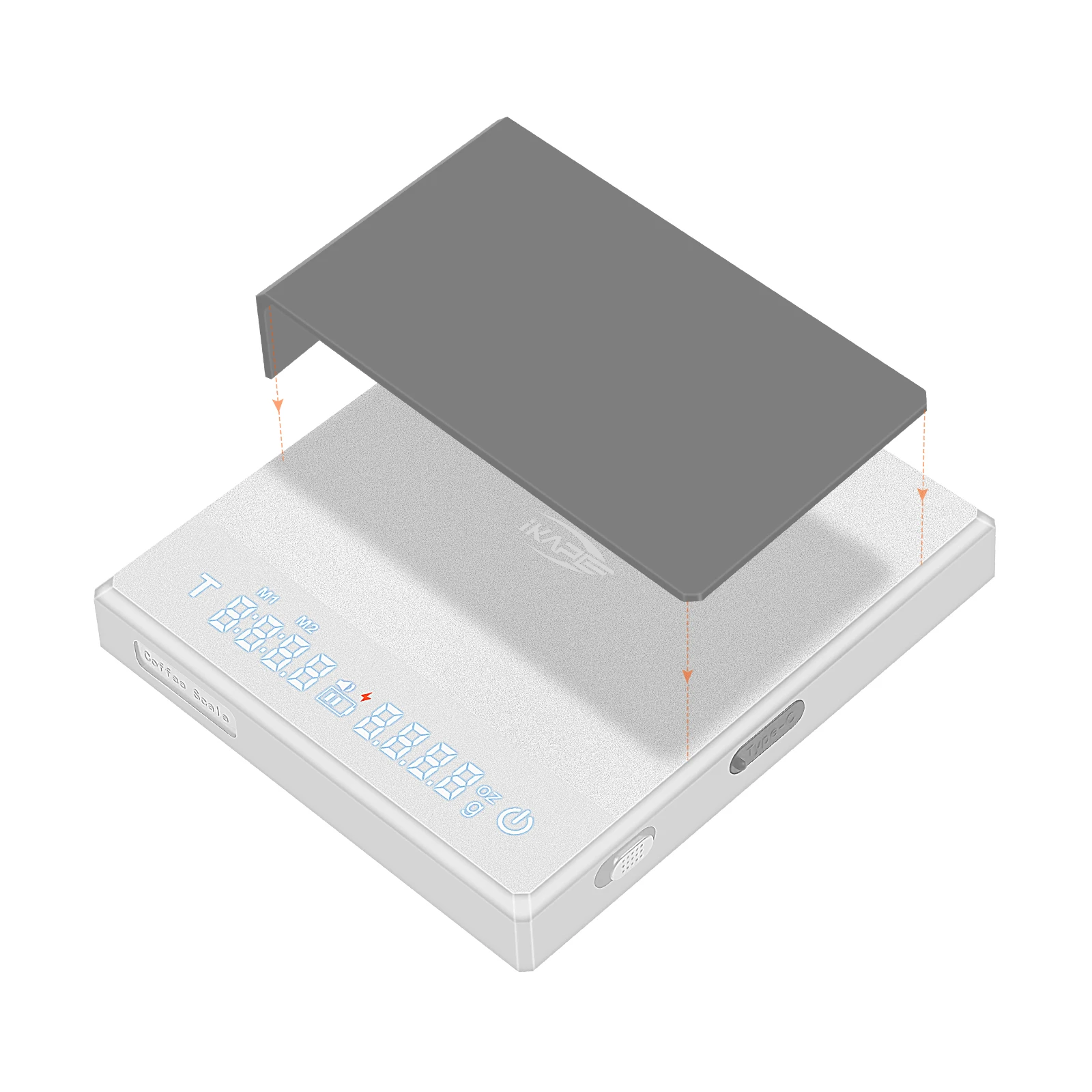 ميزان القهوة الرقمي IKAPE V1 مع مؤقت دقيق 0.1 جرام...