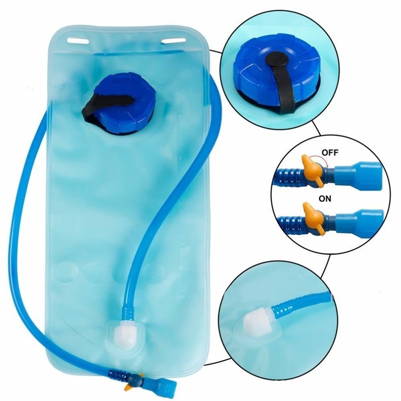 2L Water Bags Water Reservoir Water Bladder Hydration Pack Storage Bag Running Hydration Vest Backpack for Camping Hiking