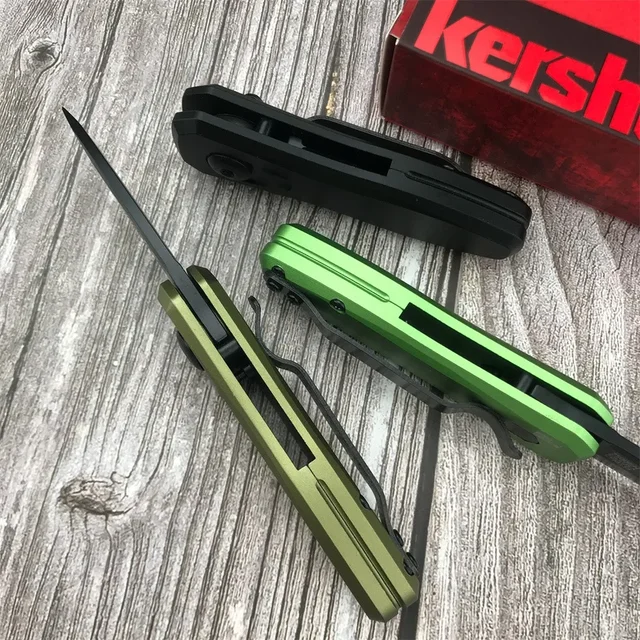 Kershaw 7500 RDBLK Launch 4 Folding Pocket Knife 1.9 Black DLC Blade,  Aluminum Handles Camping Hunting Fishing Outdoor Tool EDC - AliExpress