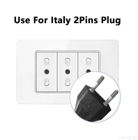 White Tempered Glass Italy USB Type C Smart Fast Charging Wall Socket Plugs Schuko Light Switch Panel Chile TV Sat Computer CAT6 - Image 4