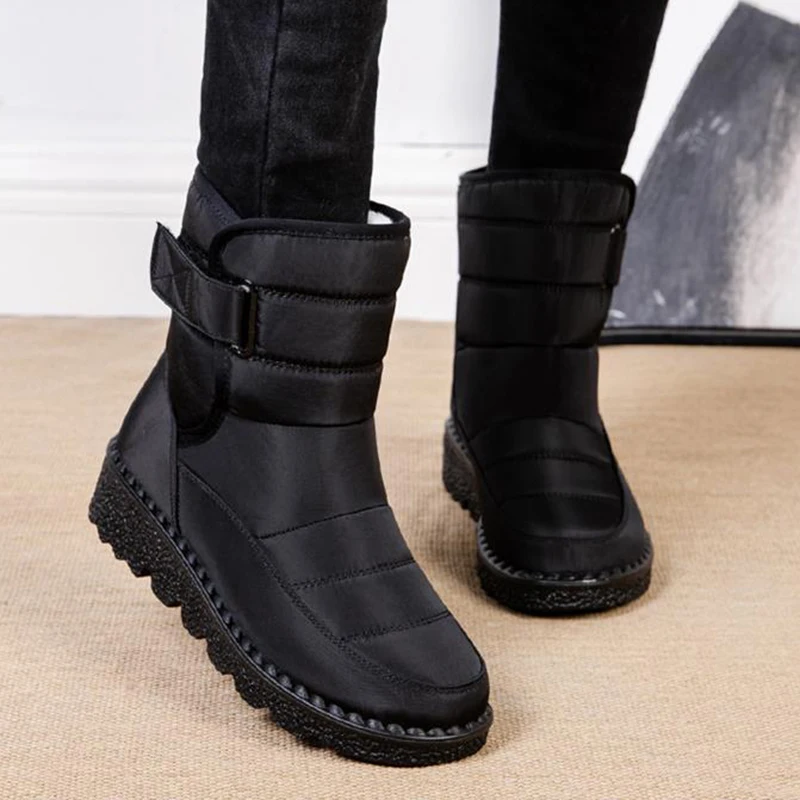 Platform Snow Boots Women New Ladies Shoes Waterproof Shoes Woman Chunky Ankle Boots Punk Keep Warm Winter Shoes Botas Mujer
