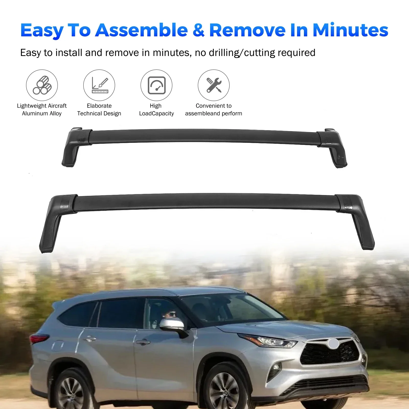2021 Toyota 2016 Toyota Highlander Roof Rack For Toyota Highlander