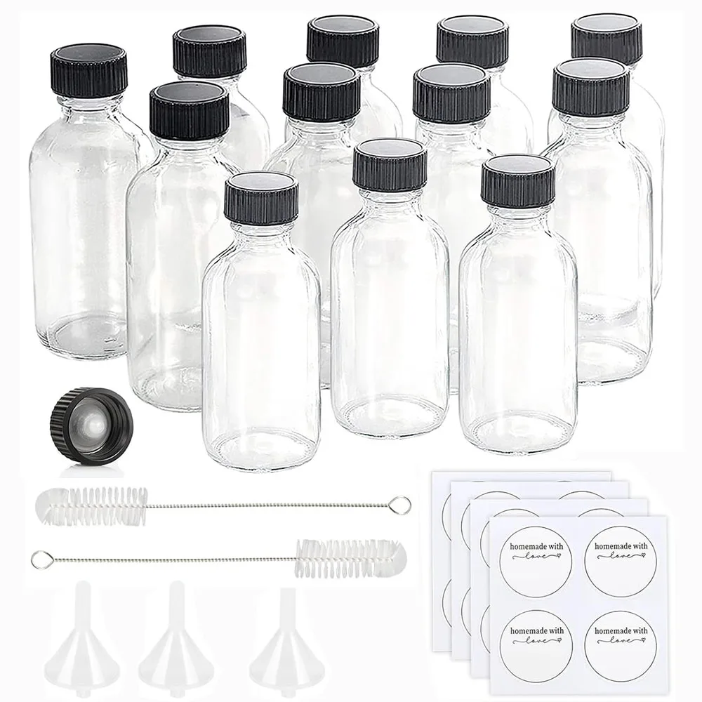 12pack 2oz Glass Bottles With Caps(60ml) Wellness Shot Bottles,Whiskey - View #10