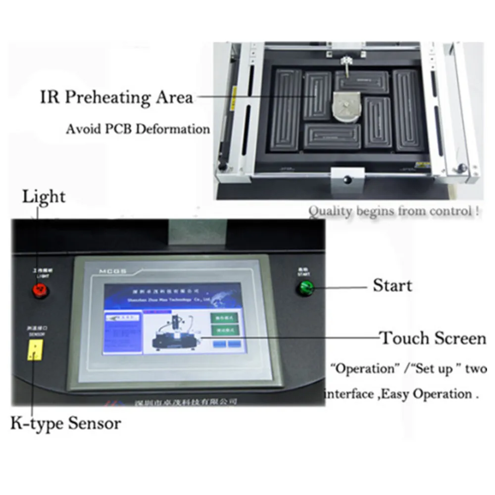 Silman ST-R410 BGA Rework Station For Repairing Phone Mainboard TV IC Chips LED Digital Display Soldering Reballing Machine 6