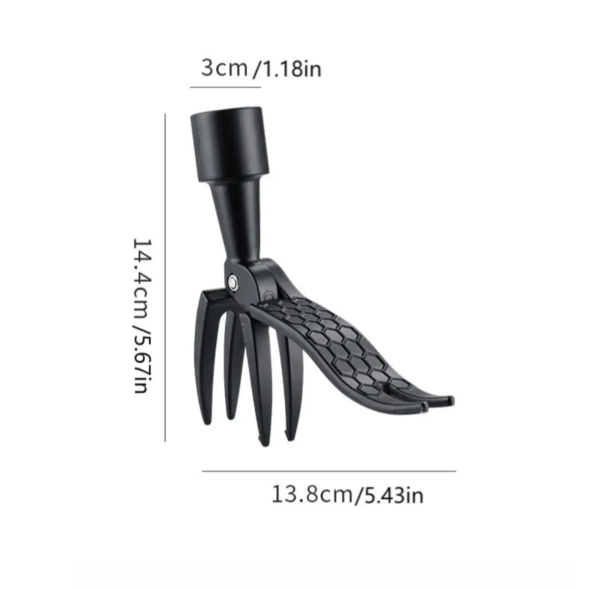 1 Set, No Bending, Standing, Manual Foot Stepping Lawn Mower, Garden Weeding and Rooting Machine（Handle Not Included） 6