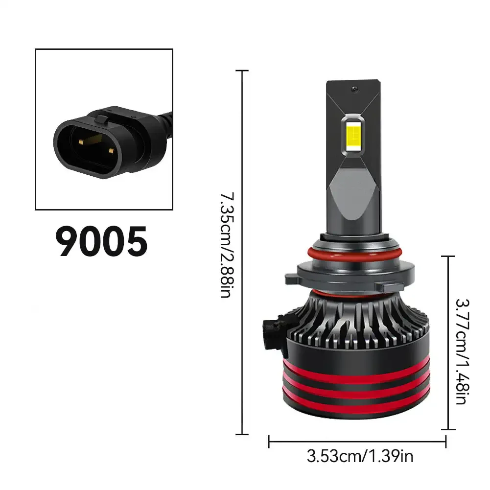 Ultra-Bright LED Headlight Bulbs for Cars - 12000LM 120W White Light High/Low Beam