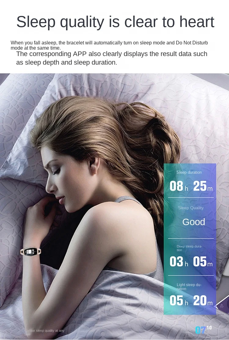 Fashion Explosion Women's Wrist Smart Watch Ladies H8 Smart Bracelet Heart Rate Blood Pressure Sports Atmospheric Trend Watch 6