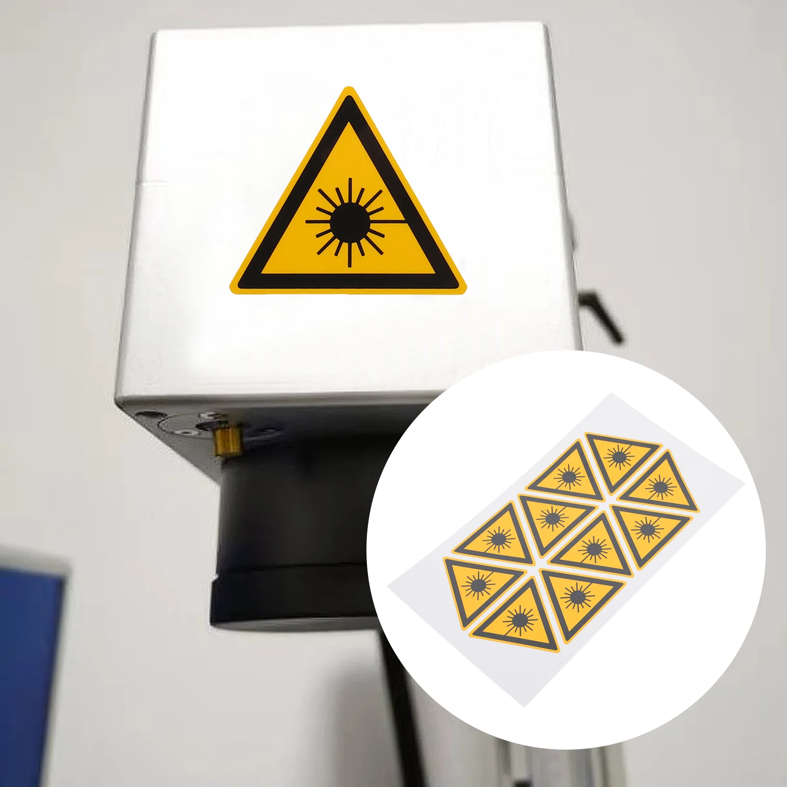 10pcs-Caution-Lasers-Indicator-Sticker-Lasers-Sign-Warning-Decals-for ...
