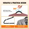Hangers, 11lbs Load-Bearing, 50 Pack Black Velvet Hangers with 360 Degree Swivel Hook & 0.2 in Ultra-Thin Design, Non-Slip Spac 3