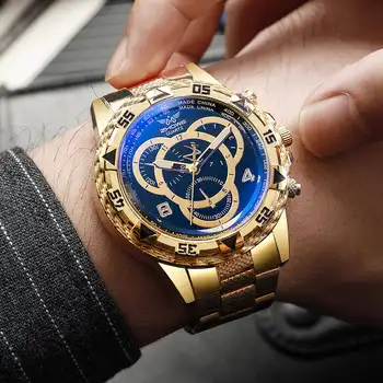 Luxury Large Dial Men Business Watches Fashion Male Analog Quartz Wristwatch Reloj Hombre