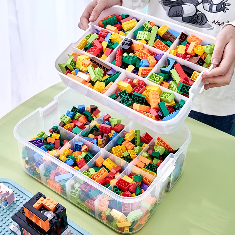 Scatola Portagiocattoli Con Coperchio 30L - Design Simpatico Per Bambini - Giallo Pastello