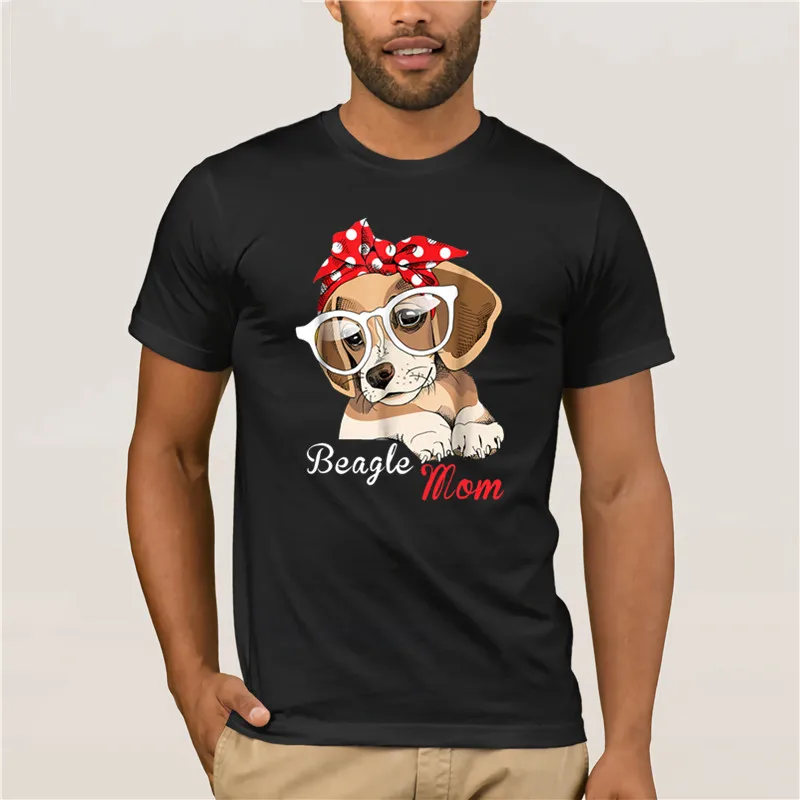 Brand men Beagle Mom Shirt for Beagle Dogs Lovers Mothers Day Gift Fashion Mens Short sleeve T Shirt