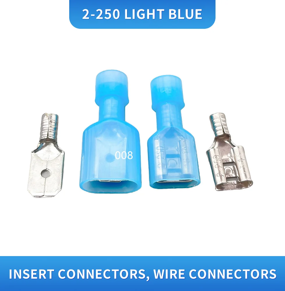 Nylon cold press terminalFDFN2-250 spring plug MDFN 2-250