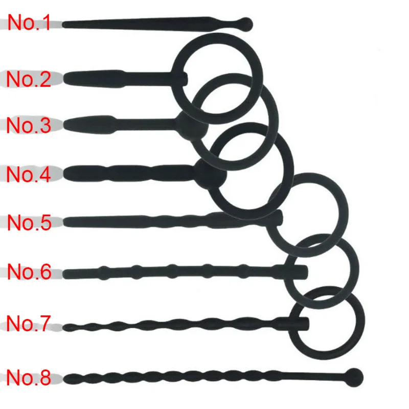 Penis Sex Toys 1 PC Soft Silicone Stretching Urethral Dilator Male Gay Sounding Penis Insert Plug Sound Catheter Tube Bdsm Sex Toys for Men