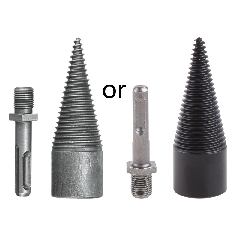 Wood Log Splitter Firewood Drill Bit Tool Steel Logs Splitters Electric