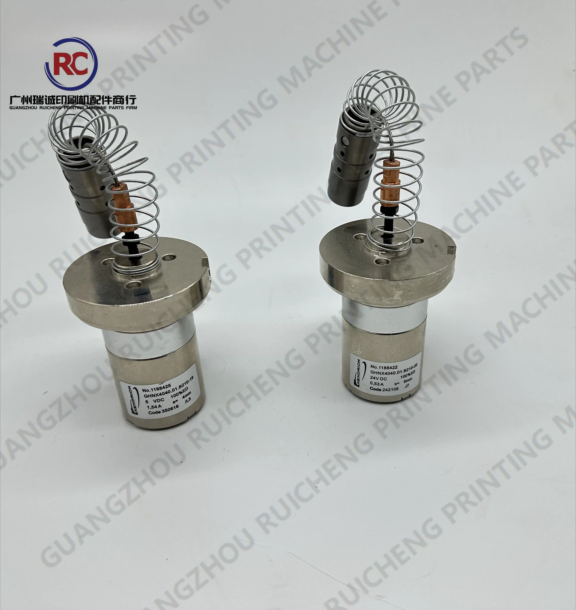 하이델베르그 스탈 접는 기계 예비 부품 5V 및 24V ZD.203-764-01-00 용 1 피스 솔레노이드 밸브