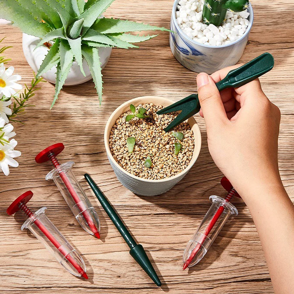 9/1Set Mini Flower Plant Seed Sower with Tools Sowing Helper Manual Sow Gardening Plastic Seed Spreader for Garden Planting Tool