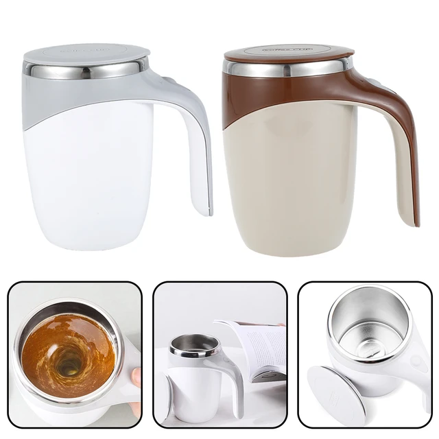 Automatic Mixing Cup Stirring Coffee Mug Electric Milk Mug Stainless Steel  Mixing Magnetic Rotating Usb Charging Juice Water Cup - AliExpress