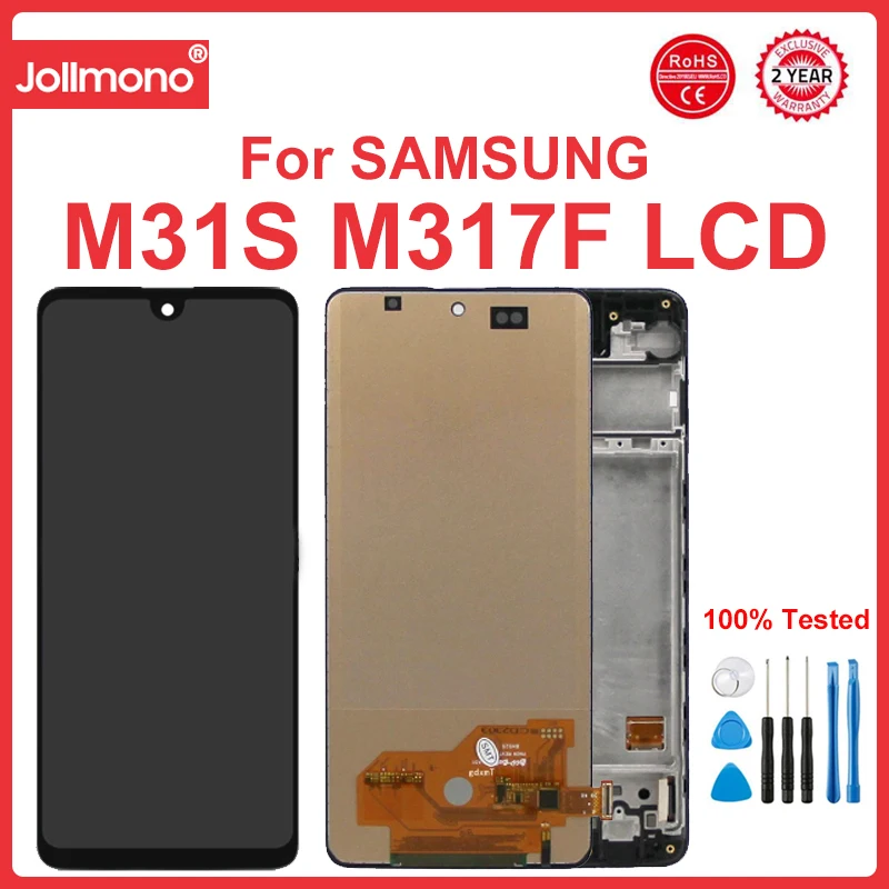 

M31S LCD for SAMSUNG Galaxy M31S Lcd Display Touch Screen Digitizer Replacement For Samsung M317 M317F LCDS