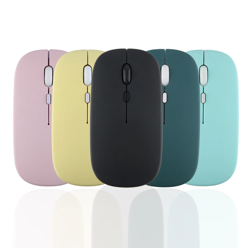 Wireless Rechargeable Bluetooth Noiseless Silent Mouse For Ipad Samsung Huawei Android Windows Tablet