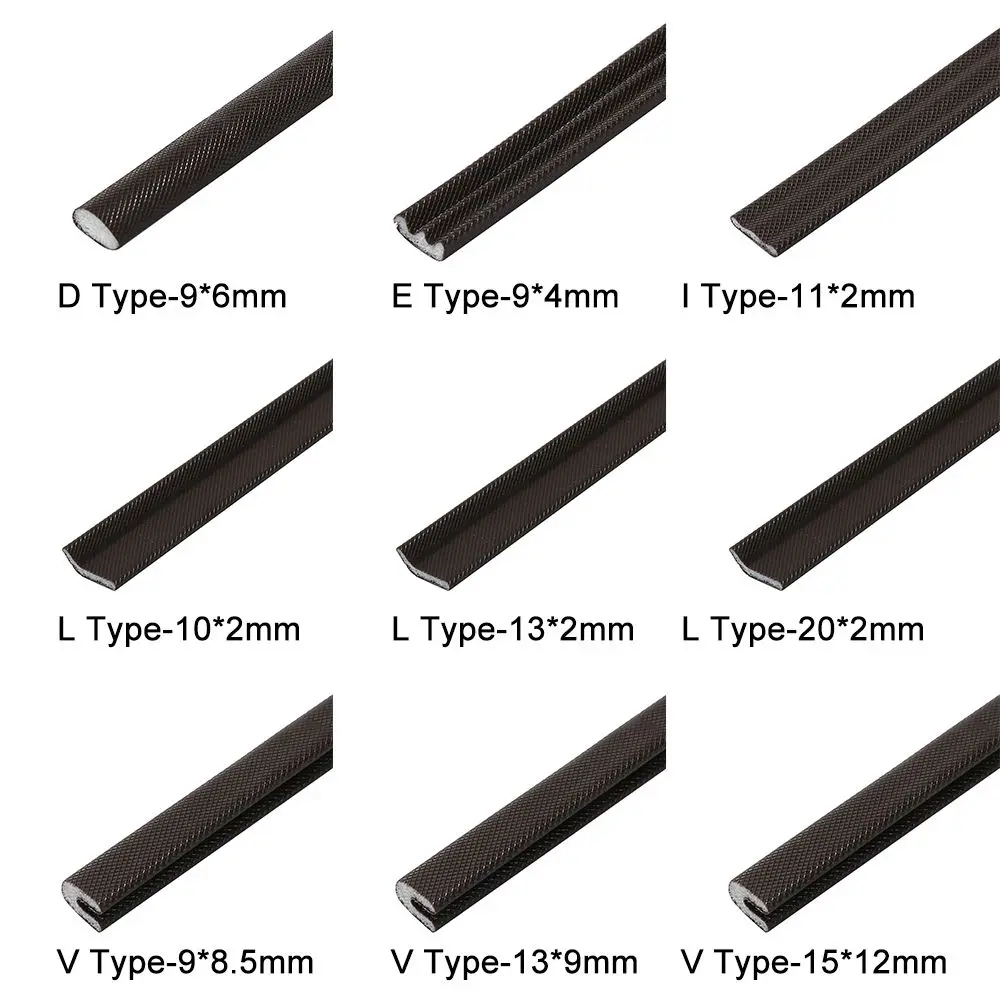 5m Soundproof Anti-Collision Door Window Sealing Strips Self-Adhesive Coffee PU Foam Seal Gap Filler D/E/I/V Type Door Seal door seal strip sealing strip tape window seal strip sealing tape sealing strip rubber seal strip rubber door weatherstripping door weatherstripping silicone seal strip soundproof foam