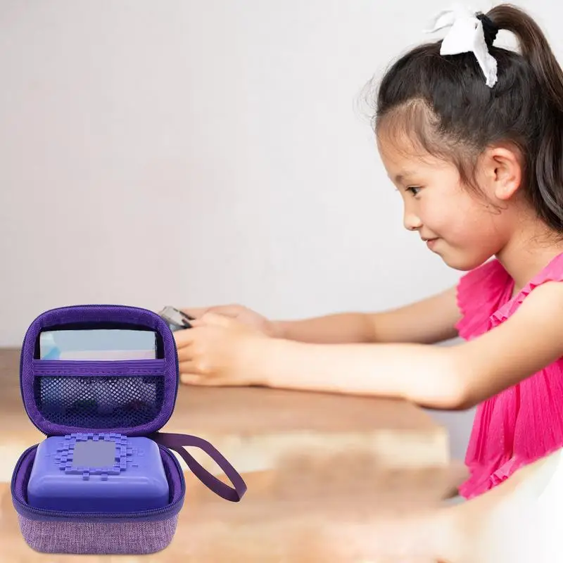 For Spin Master Bitzee Interactive Digital Toy Pet Storage Box, Virtual Pet Game Console Protection Case, Purple Color