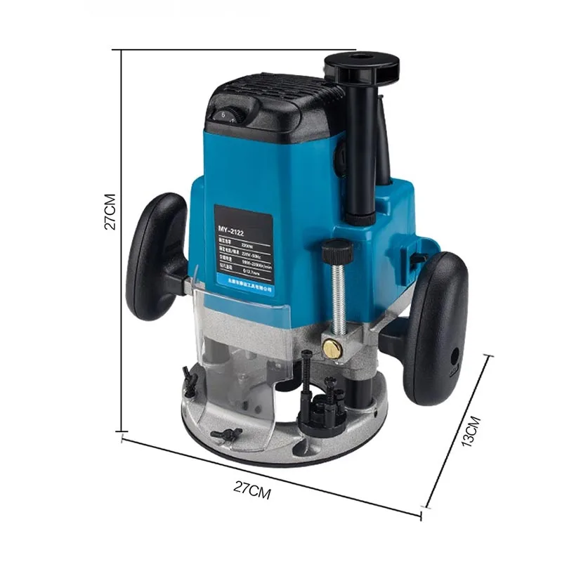 Electric Wood Router Trimmer Wood Milling Carpentry Router Engraving Slotting Trimming Machine Hand Carving