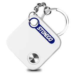Smart Bluetooth GPS Tracker for Keys and Pets - Anti - Lost Portable Personal Locator Device (White)