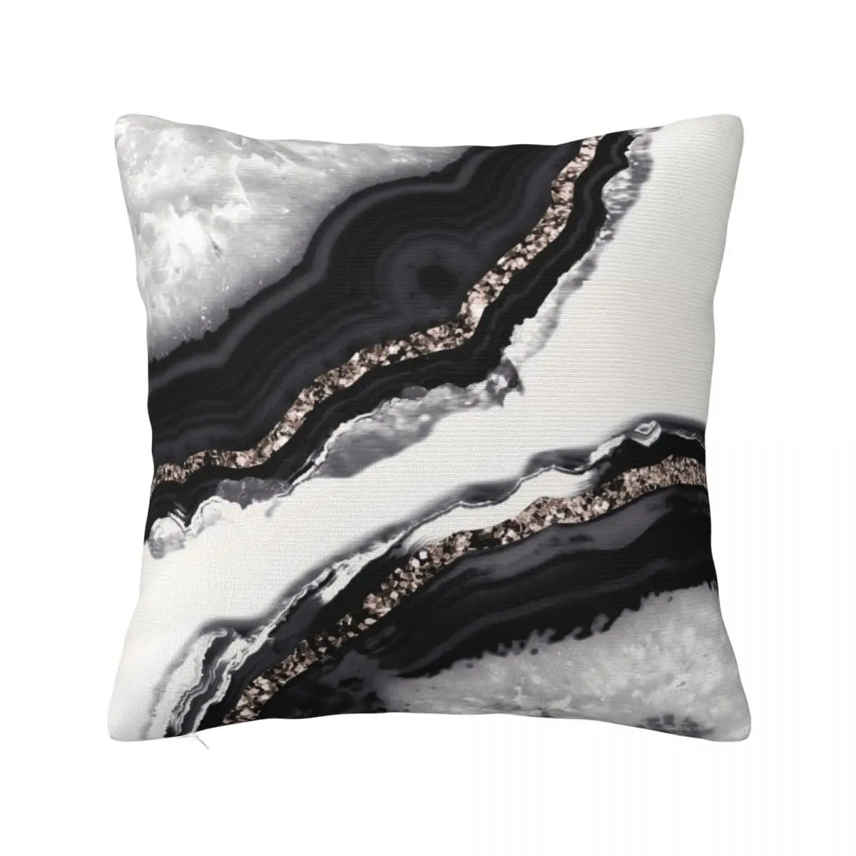 

Agate Glitter Glam #3 (Faux Glitter) #gem #decor #art Throw Pillow luxury home accessories christmas decorations for home 2023