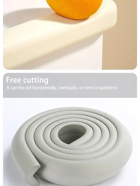 Striscia Paraurti In Gomma NBR 2 Metri - Protezione Angoli Per Mobili, Sicurezza Bambini, 6 Colori - Foto 4