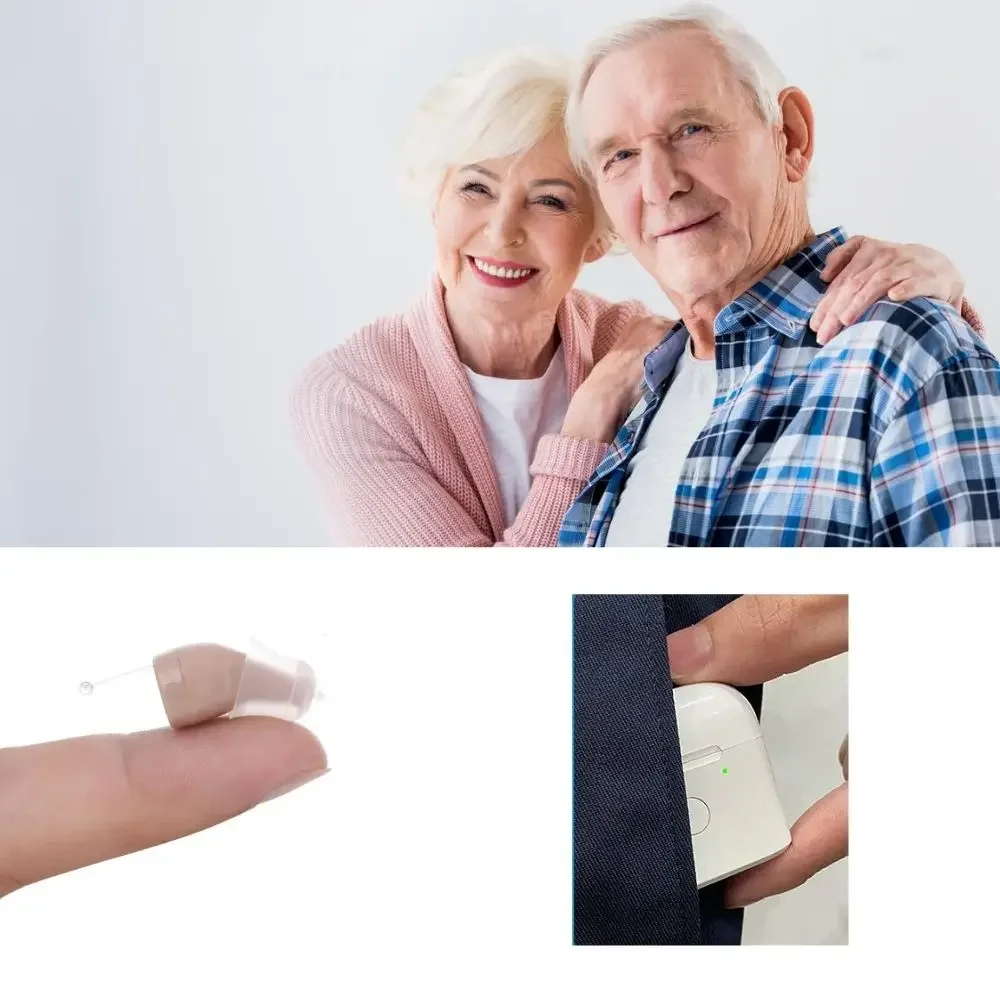 C400 Digital Hearing Aid USB Tpye C Rechargeable Mini In Ear Invisible Hearing Amplifier Assistant Adjustable Tone for Deaf 3