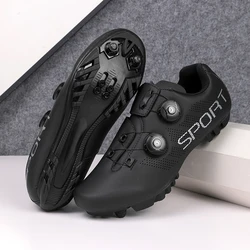 Breathable Unisex MTB & Road Cycling Shoes for Enhanced Performance (Black)
