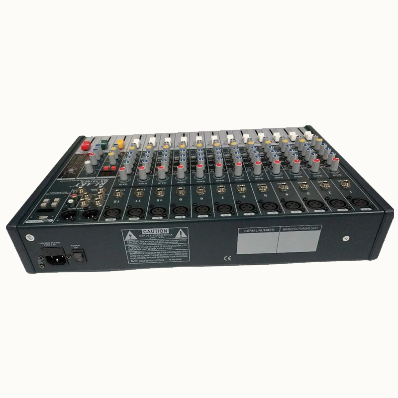 Hot sale Professional Audio DJ Mixer 12-Channel Mezcladora De DJ Mikser Mischer 16 kinds of echo DSP effect device - ANKUX Tech Co., Ltd