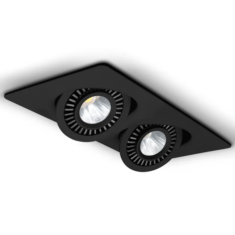 Dimmable 360&deg; Rotation Recessed LED Downlight 7W9W12W15W/14W18W24W30W COB Spot Light Decoration Ceiling Lamp