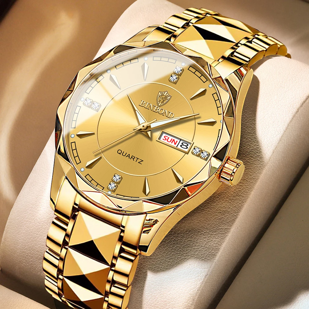 Stainless Steel Wristwatches, Gold Luxury Watch Original