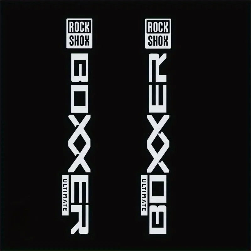 RockShox Boxxer 포크 데칼 방수 및 자외선 차단 PVC 스티커 MTB 산악 자전거 프레임 장식 액세서리
