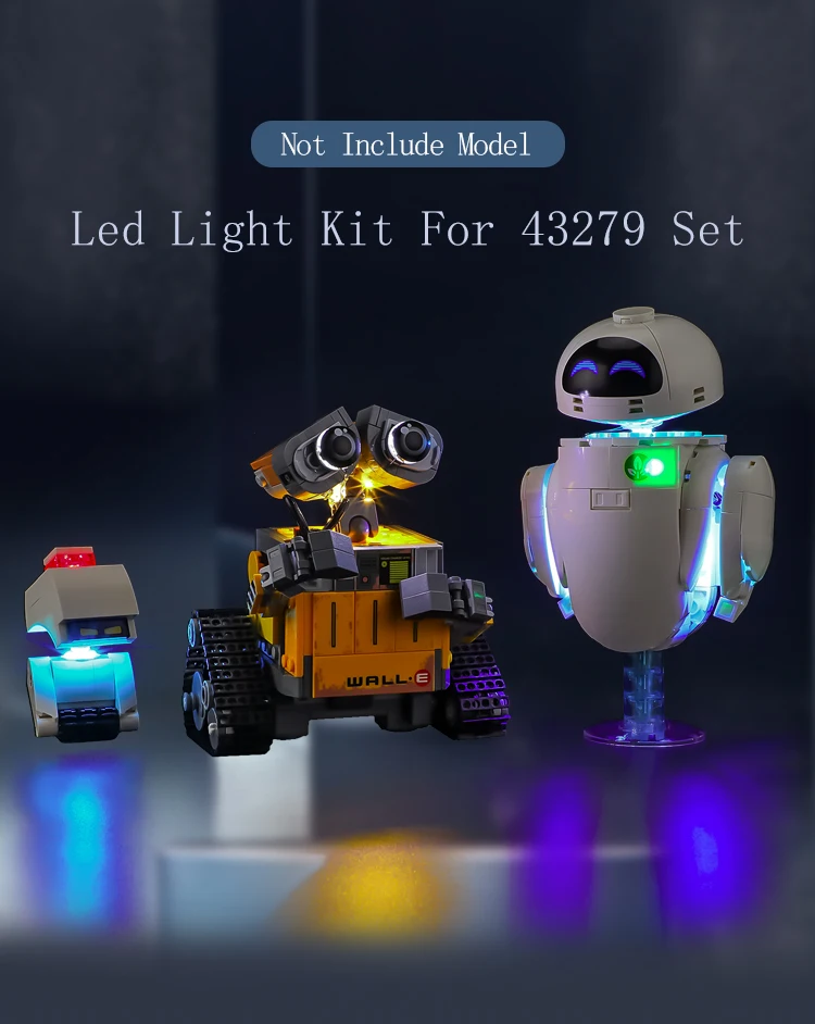 BRIKSMAX ライトキット レゴ(LEGO) ディズニー Wall-EとEVE 43279に