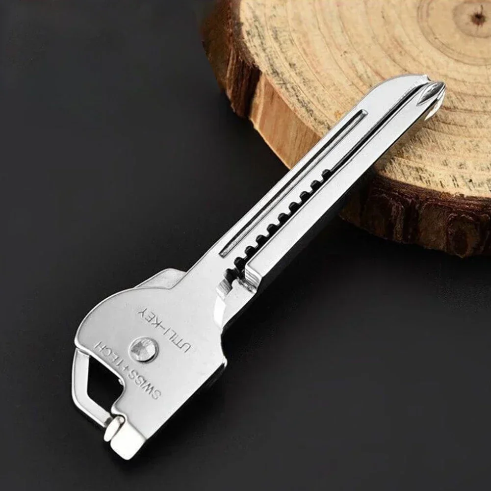 Utili Multi-Tool Key Shape Mini Utility Gear for Camping and Survival