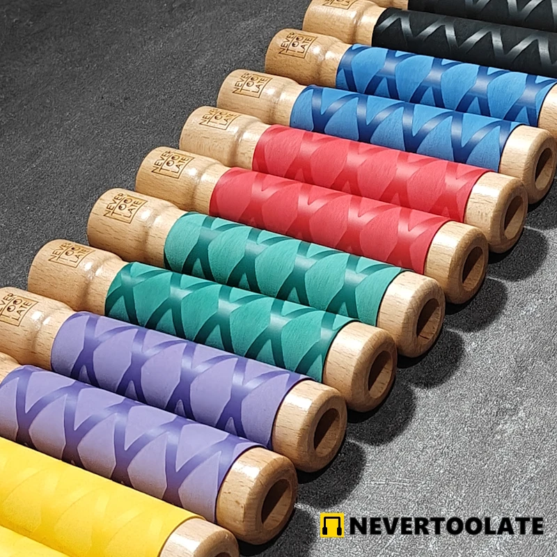 Spare wood handles for jump rope with ball bearing DIY skip rope parts for diameter 5-6-7-8mm with anti slid tube