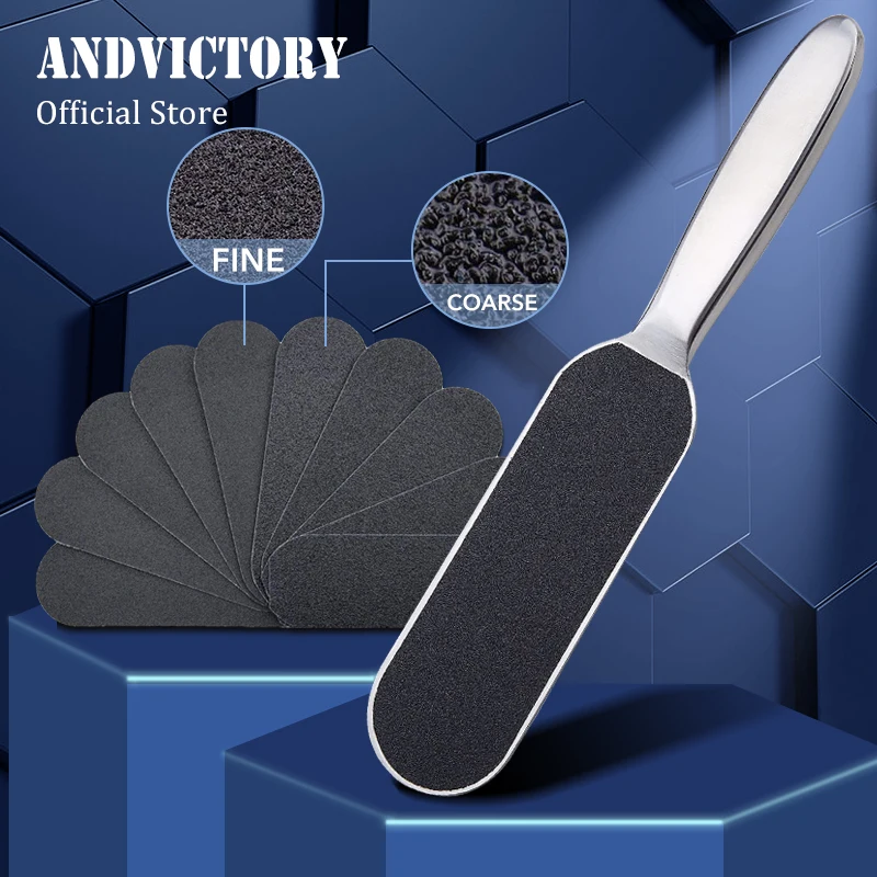ProfessionalPedicureFootFileDoubleSidewith10ReplaceablePads