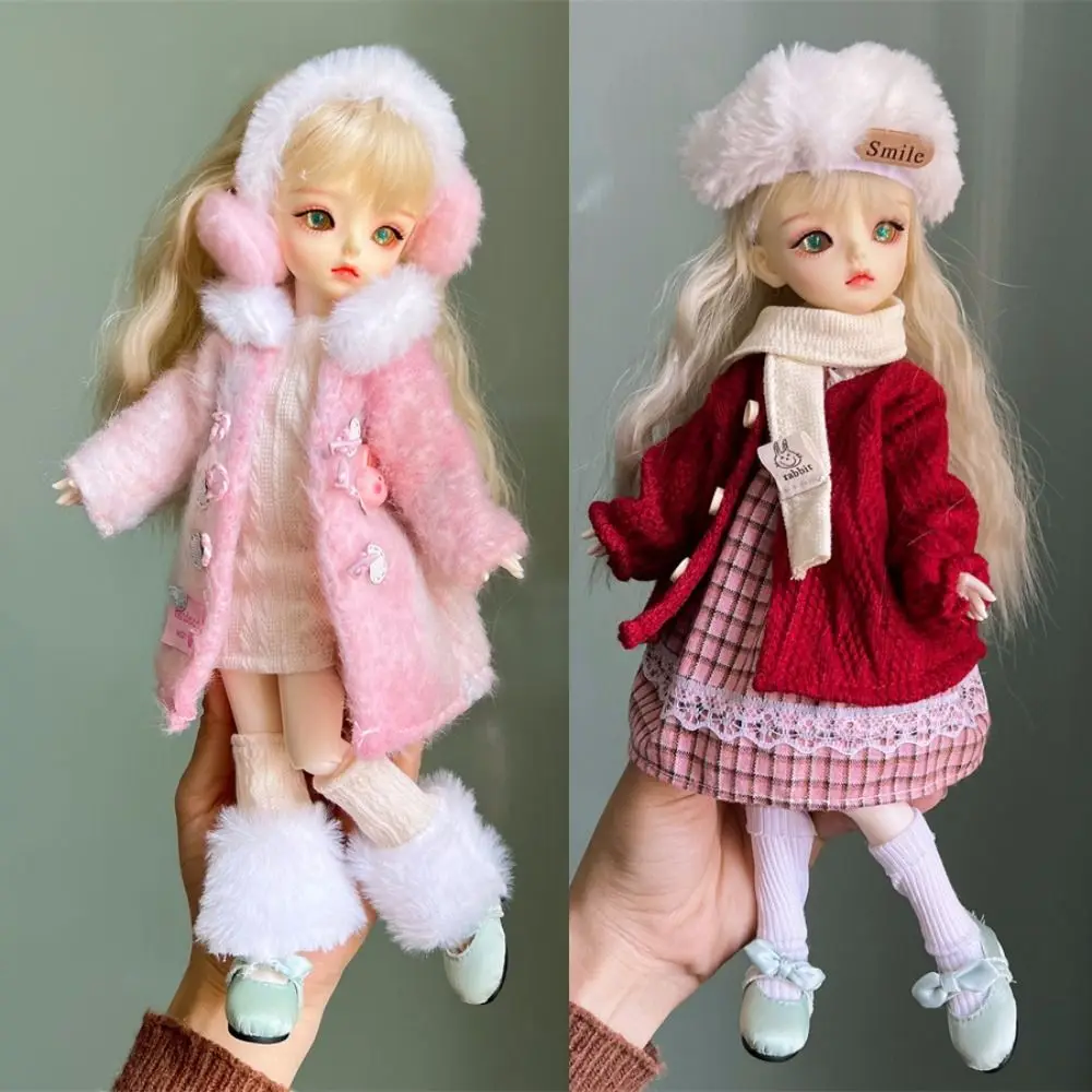 30cm Doll Clothes 1/6 BJD Doll Fashion Outfit Set Pretty Dress Hat Girl Toy Gift Doll Accessories Holiday Gift