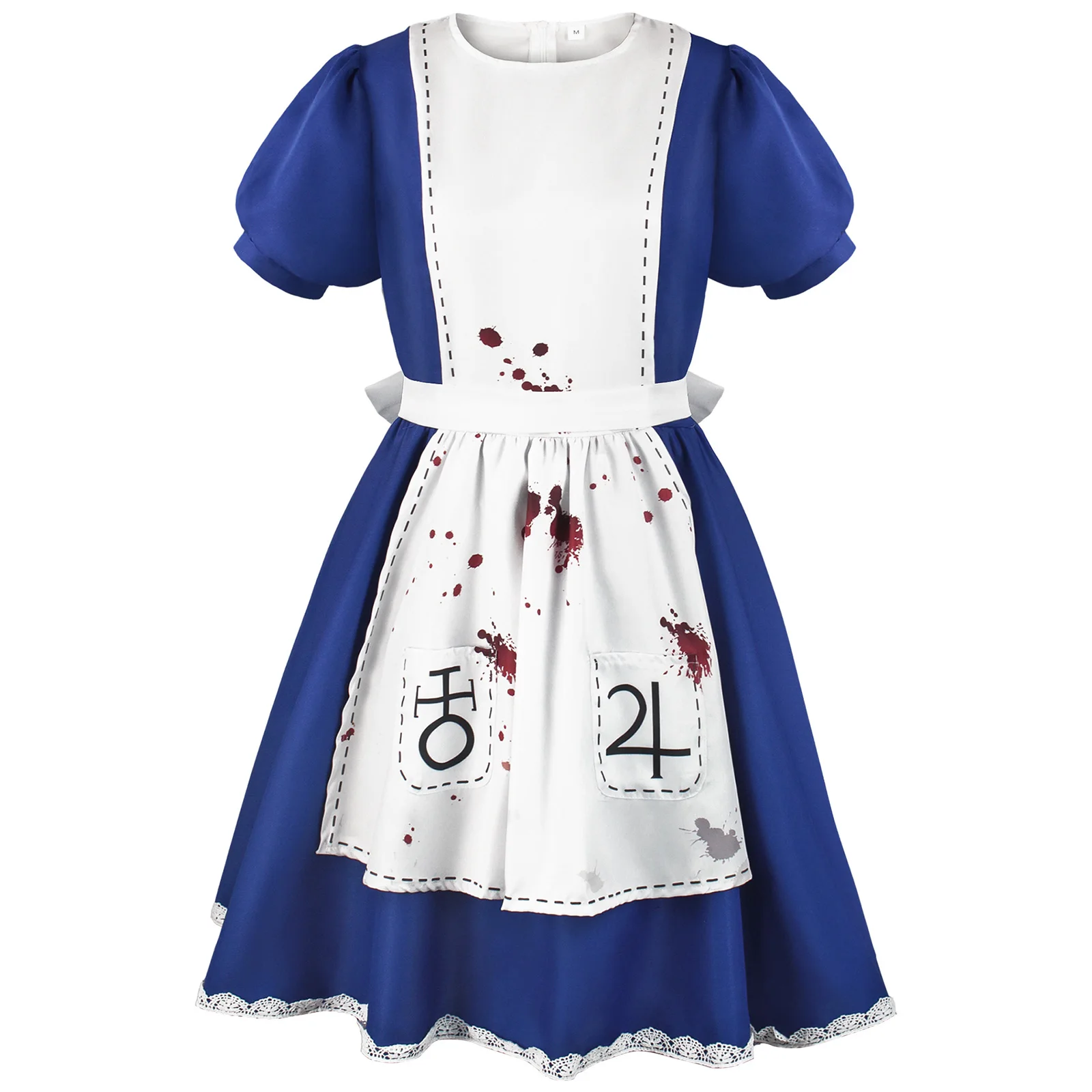 

Madness Returns Cosplay Costume Alice Maid Dresses and Socks Full Set Adult Women Halloween Carnival Stage Fancy Clothes