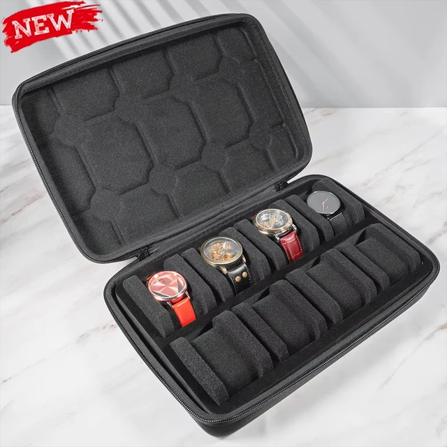 Boîte de montre organisateur montre étui de voyage Portable stockage montre présentoir pour montres-bracelets et montres intelligentes hommes femmes cadeau 1