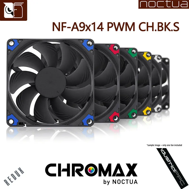 Noctua NF-A9x14 pwm Chromecramax。黒.スワップ超薄型92x92x14mm 92mm