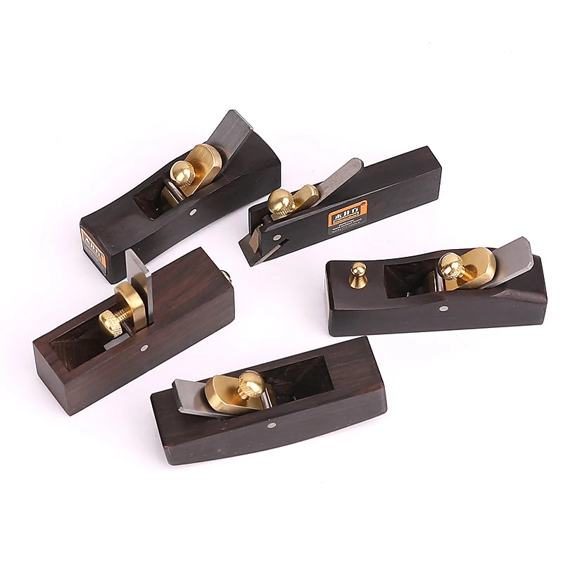 Mini Woodworking Planer Knife Trimming Tool European-style Chamfering Hand Planes Carpenter Ebony High-carbon Steel Wood Planer