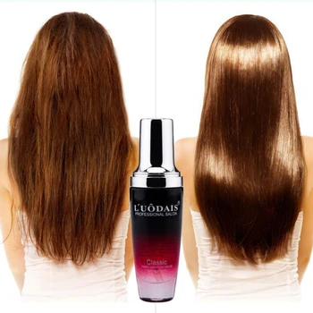 LUODAIS 아르간 오일 헤어 리페어 세럼, 부드러운 향기, 윤기 보호, 모발 에센스, 건조한 손상 모발 및 두피 트리트먼트, 80ml